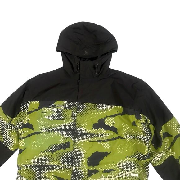Burton Snowboard Jacket Phantom Unisex XL Digital Camo Green Black - Picture 2 of 12